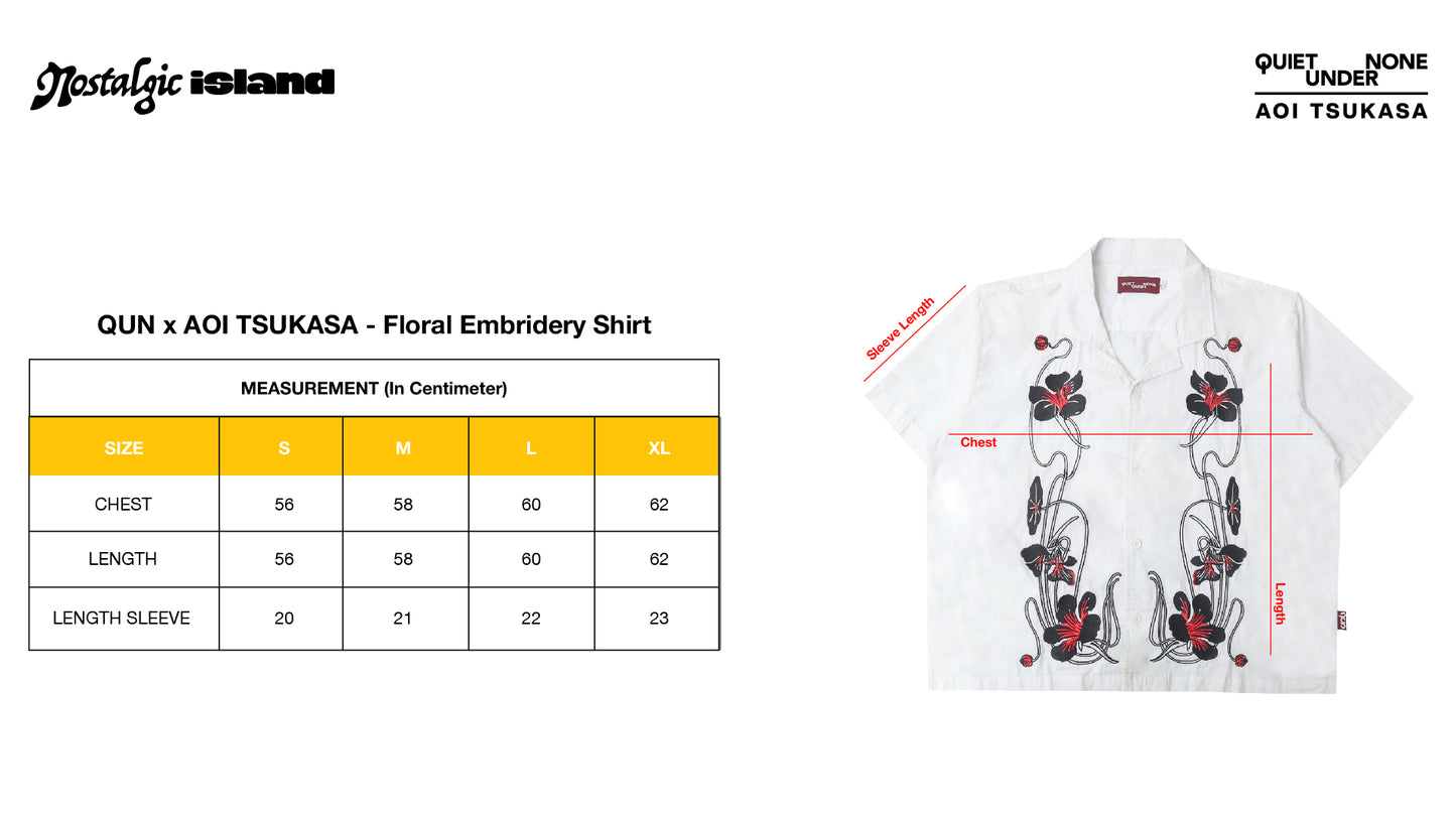 QUIET UNDER NONE X TSUKASA FLORAL SHIRTS