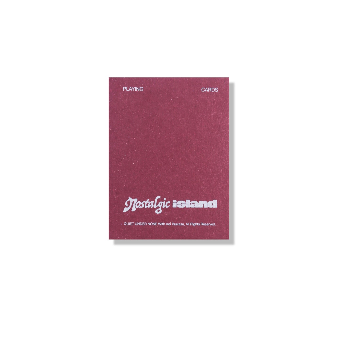 QUIET UNDER NONE X TSUKASA PLAYING CARD