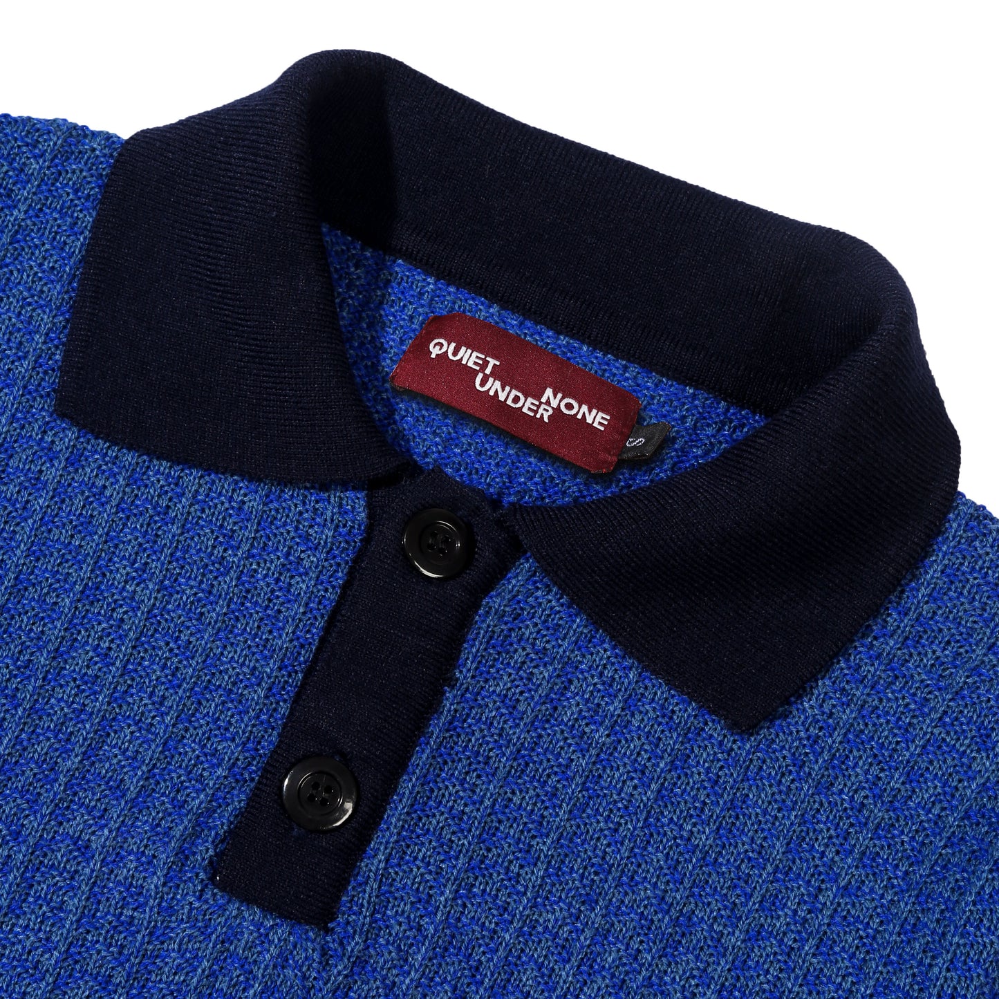 QUIET UNDER NONE X TSUKASA POLO CROP KNIT