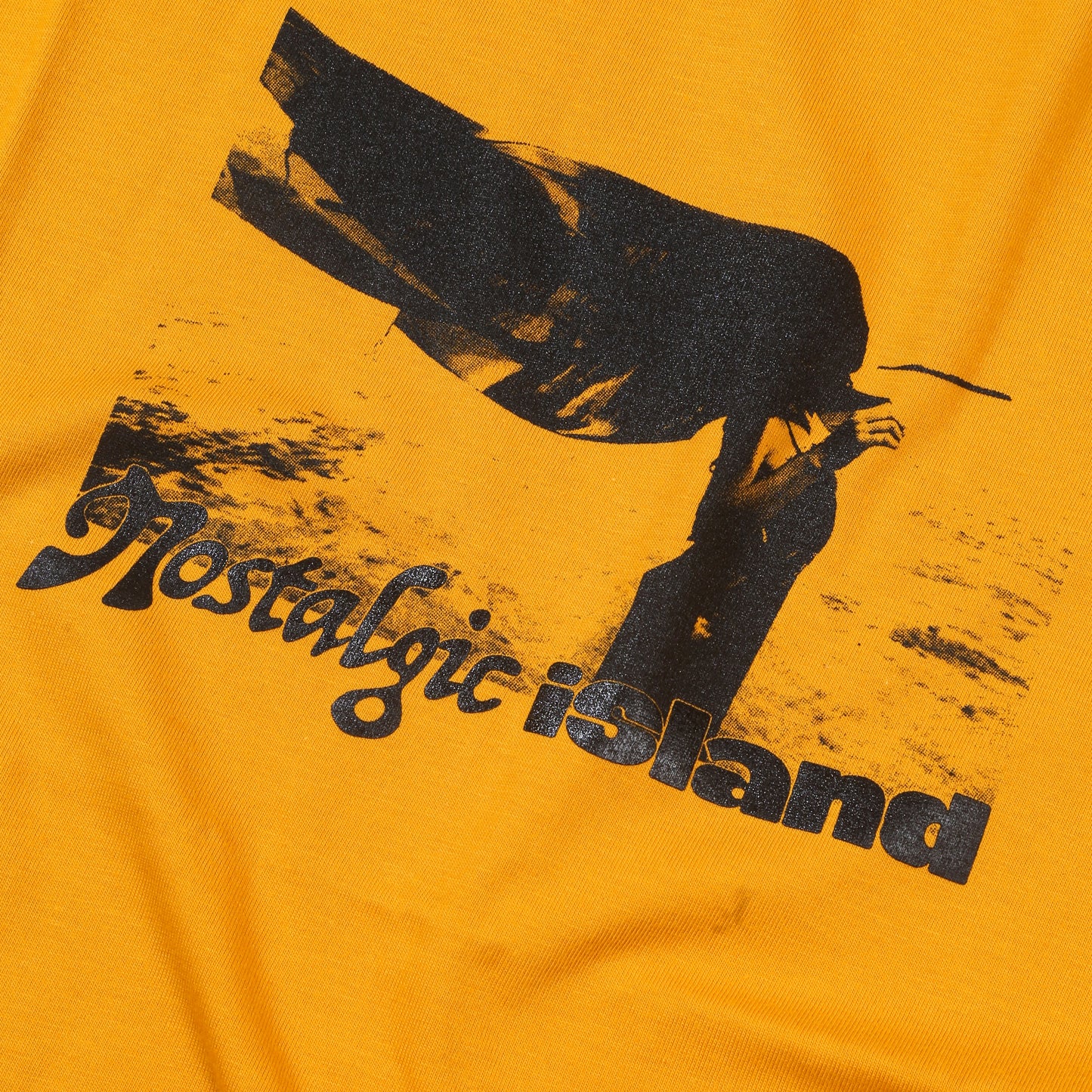 QUIET UNDER NONE X TSUKASA NOSTALGIC TEES YELLOW