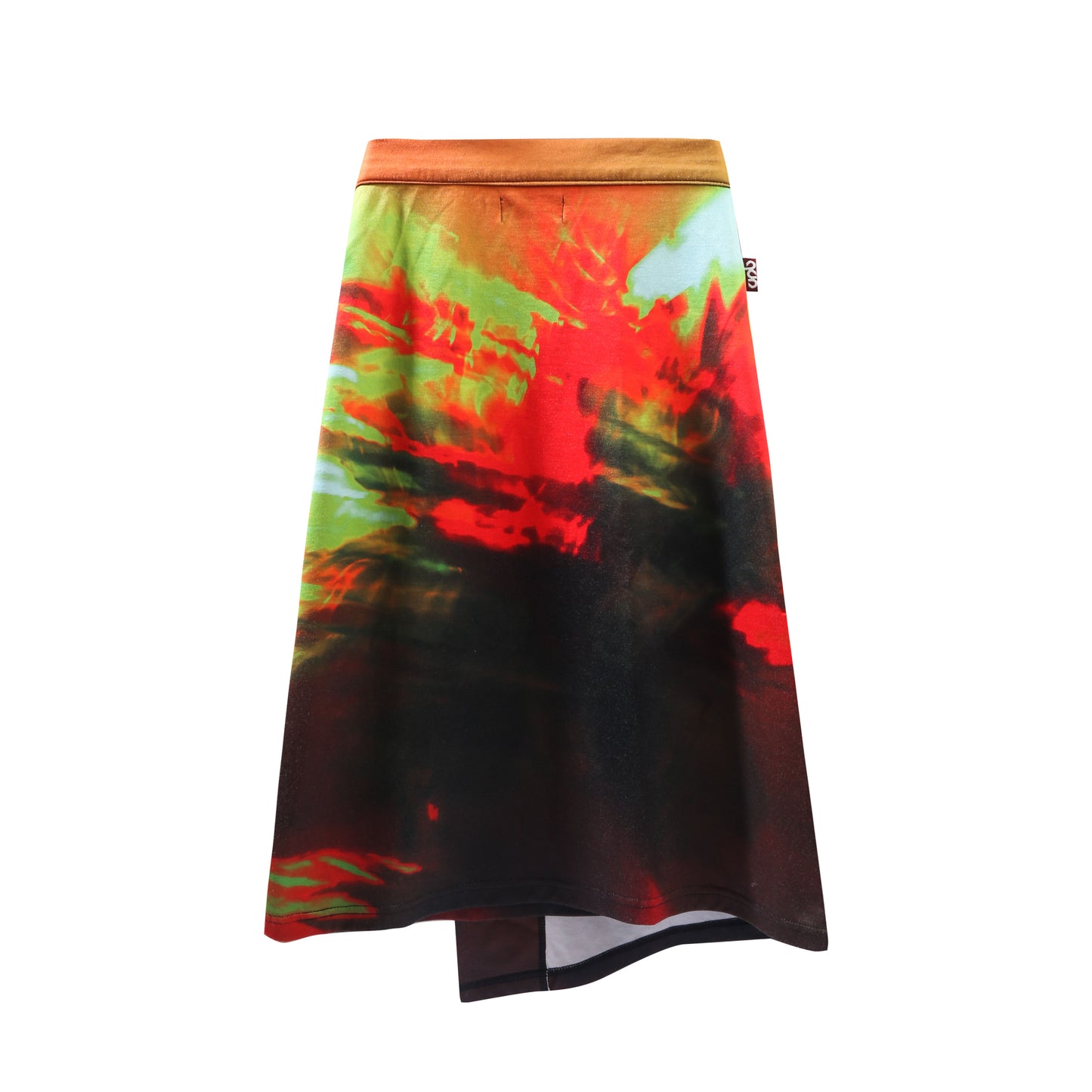 QUIET UNDER NONE X TSUKASA BLUR SKIRT PRINT