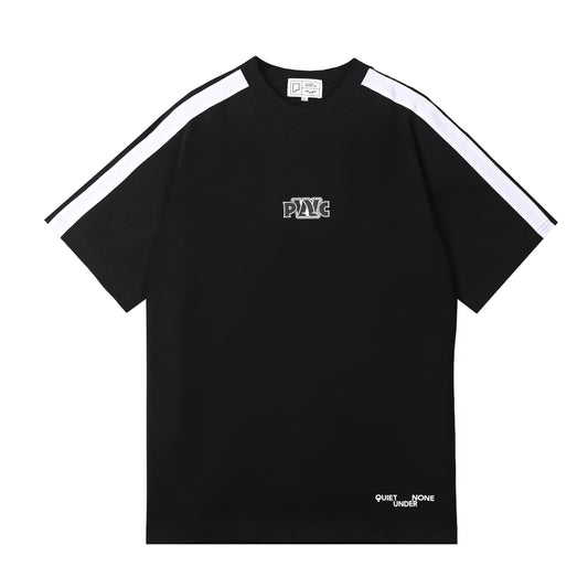 QUIET UNDER NONE X PLAINSONG WALKING CLUB - SHOULDER STRIPE TEE