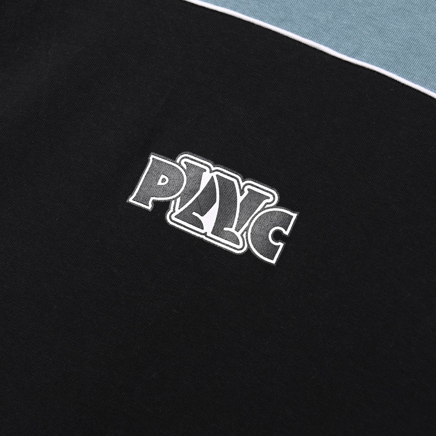 QUIET UNDER NONE X PLAINSONG WALKING CLUB - BLUE BLACK LIST TEE