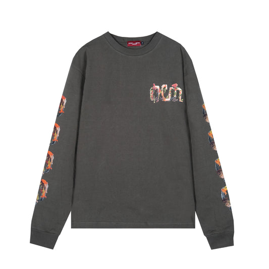 YOSSEFA DARK GREY LS TEE