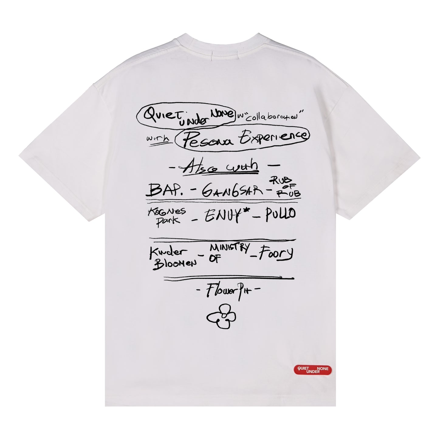 PESONA EXPERIENCE X QUIET UNDER NONE WHITE TEE